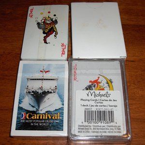 Playing Cards, 4 Decks Advertising, All New.
